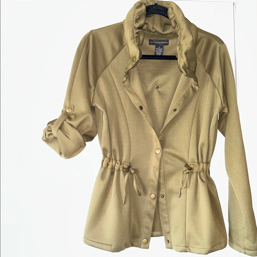 Grace Elements Olive Utility Jacket - image 7
